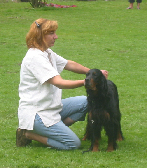 Martina und ihre Hündin Hester